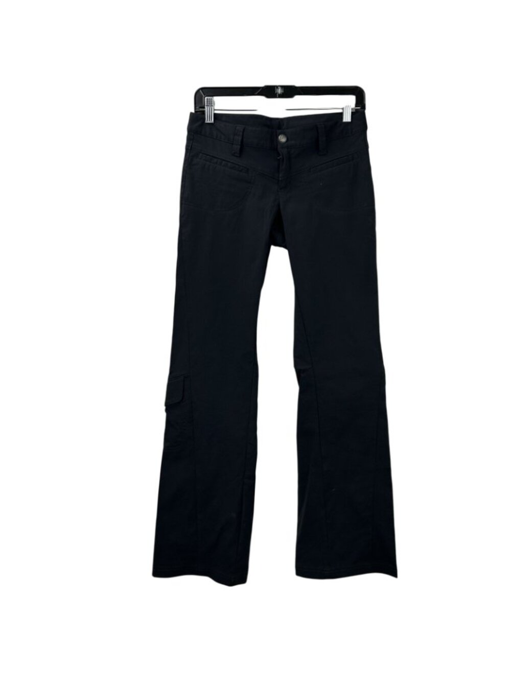 Athleta Heathered Low Rise Dipper Pant Women’s Size 2 Black Hiking Bootcut Leg - Picture 2 of 16